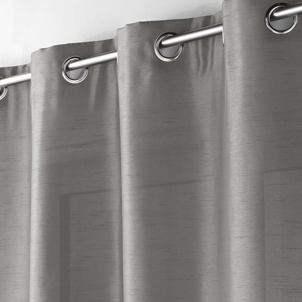 Tmavosivý saténový záves 140x240 cm Shana – douceur d'intérieur-image-1