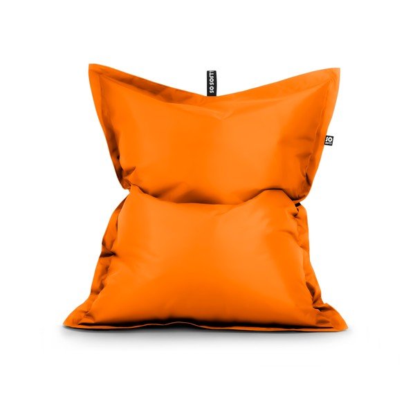 Oranžový sedací vak z imitácie kože Pad XXL – So Soft?