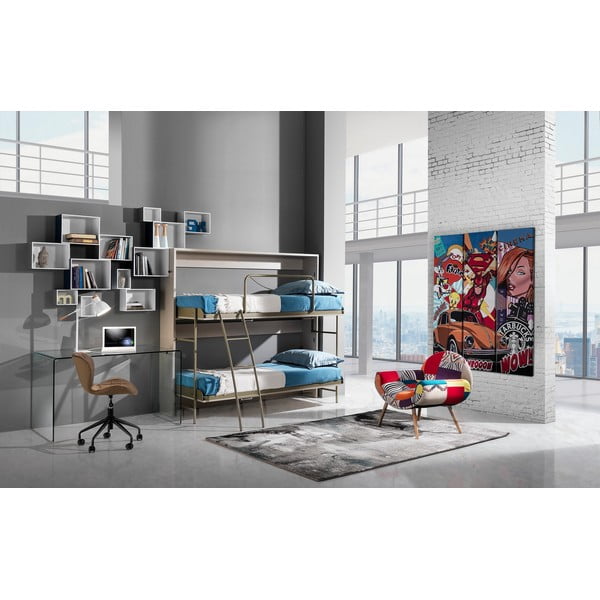 Sklenený pracovný stôl 70x126 cm Bend – Tomasucci-image-3