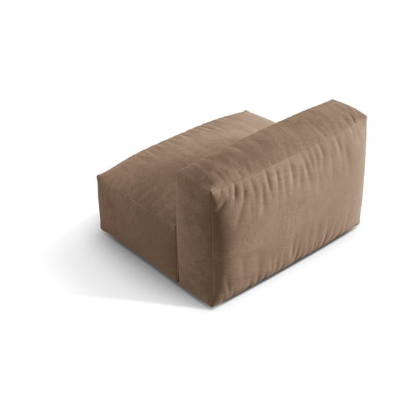 Svetlohnedý zamatový modul pohovky (stredový diel) Martina – Micadoni -image-2