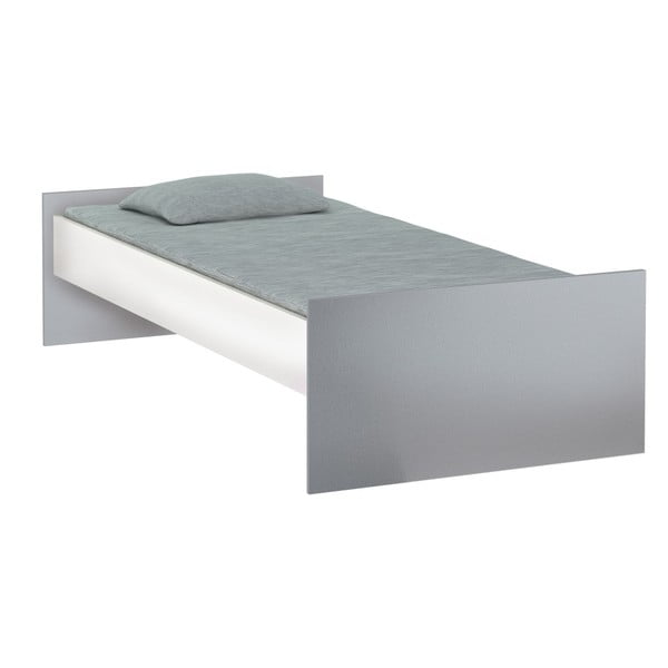 Sivá posteľ Demeyere Heidi, 90 x 200 cm
