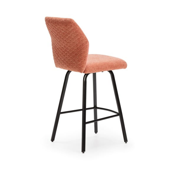 Barové stoličky v lososovoružovej farbe v súprave 4 ks 65 cm Bei - Marckeric-image-4
