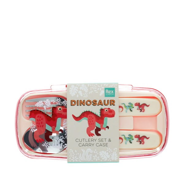 Antikoro detský príbor 2 ks Baby Dinos – Rex London-image-2
