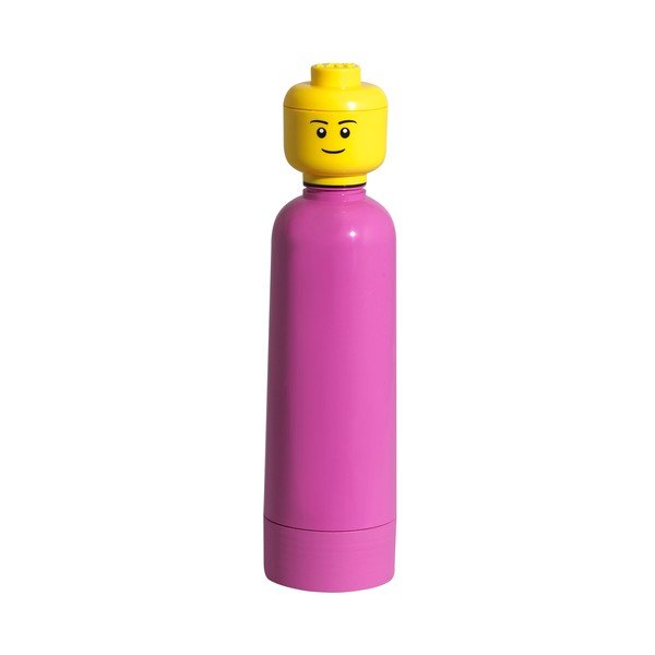 Fľaša Lego, ružová