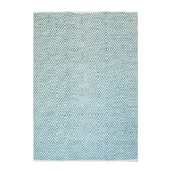 Ručne tkaný svetlotyrkysový koberec Kayoom Coctail Ciney, 120 x 170 cm