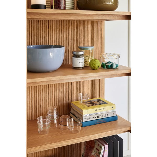 Knižnica v dekore duba v prírodnej farbe 75x162 cm Heritage – Hübsch-image-3