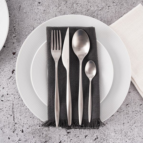 Antikoro príbor 24 ks v striebornej farbe – Orion-image-1