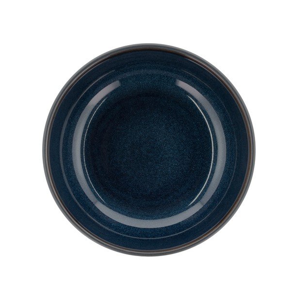 Čierna/modrá kameninová ramen miska Gastro Dark Blue/Black – Bitz-image-1