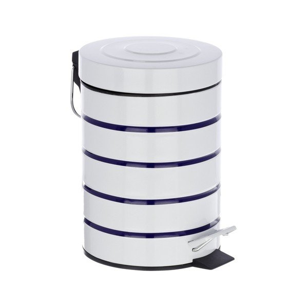 Bielo-modrý odpadkový kôš Wenko Marine, 3 l-image-1