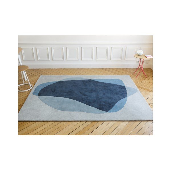 Modro-sivý koberec z čistej vlny HARTÔ Serge, 180 × 220 cm-image-3