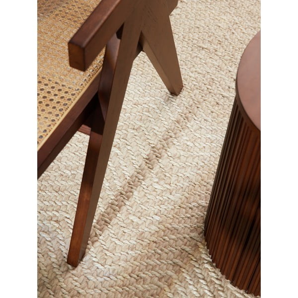 Krémový/slonovinový ručne tkaný koberec s prímesou vlny 160x230 cm Majoli – Elle Decoration-image-4