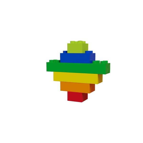 Súprava stavebných kociek ku guličkovej dráhe Hubelino Rainbow, 120 ks-image-1