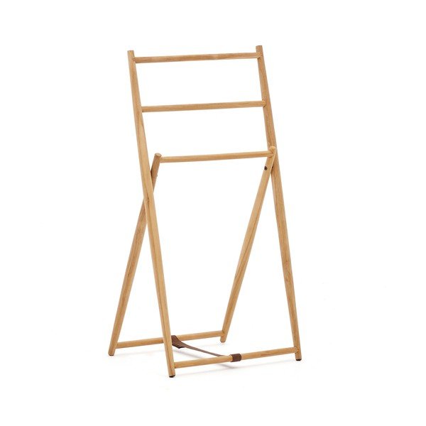 Nemý sluha z teakového dreva v prírodnej farbe Roxana – Kave Home