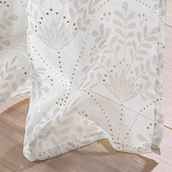 Bielo-béžová záclona 140x280 cm Majestia – douceur d'intérieur-image-3