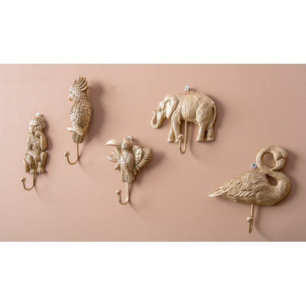 Vešiak v zlatej farbe Leitmotiv Elephant-image-2