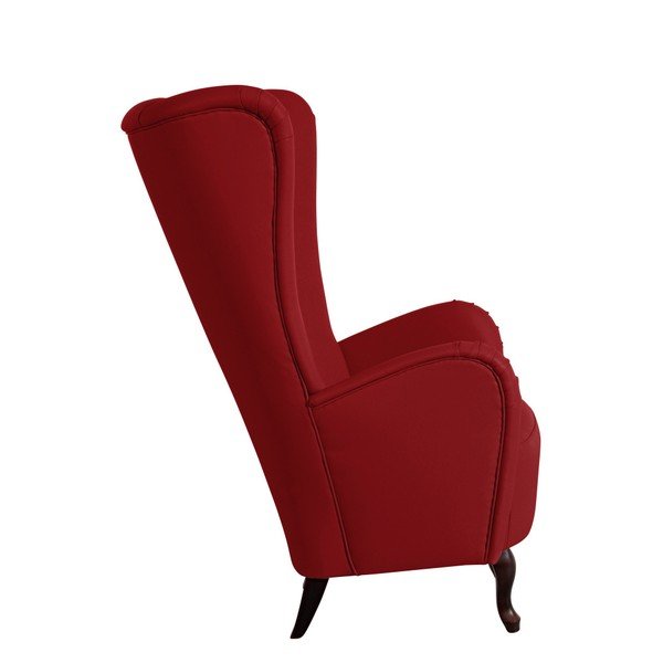 Červené kreslo z imitácie kože Max Winzer Aurora-image-2