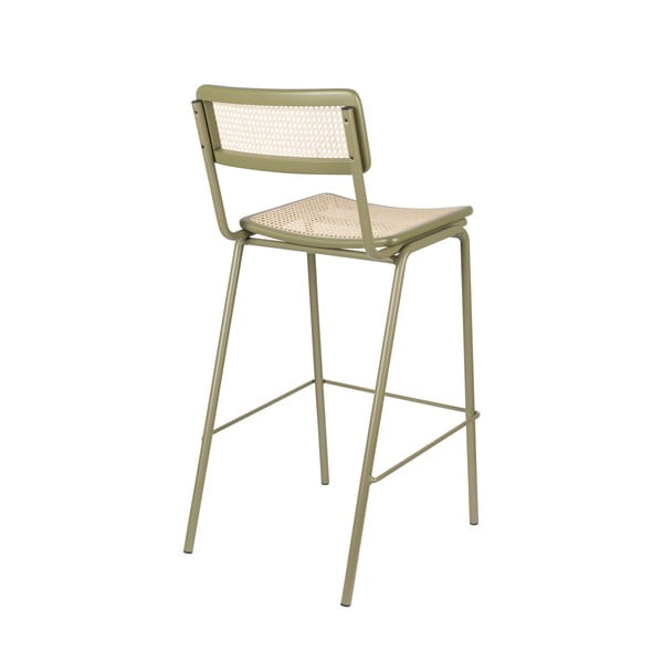 Zelené ratanové barové stoličky v súprave 2 ks 106 cm Jort - Zuiver-image-4