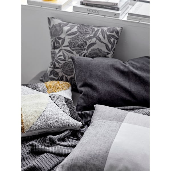 Sivý vlnený vankúš Södahl Geometric, 45 x 45 cm-image-2