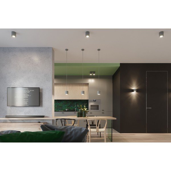 Sivé stropné svietidlo Sollux Roda-image-1