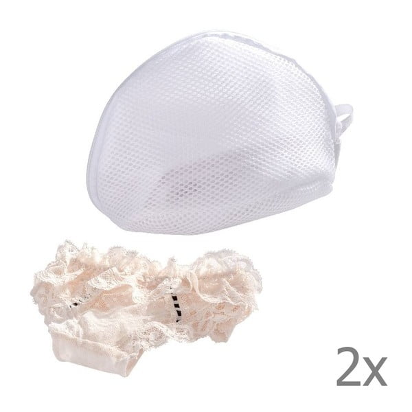 Súprava 2 bielych sieťok na pranie spodnej bielizne Wenko-image-2