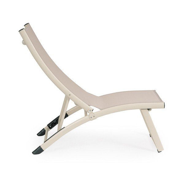 Béžové kovové záhradné ležadlo Taylor – Bizzotto-image-2
