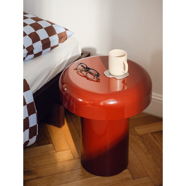 Oceľový okrúhly odkladací stolík ø 40 cm Miko – noo.ma-image-1