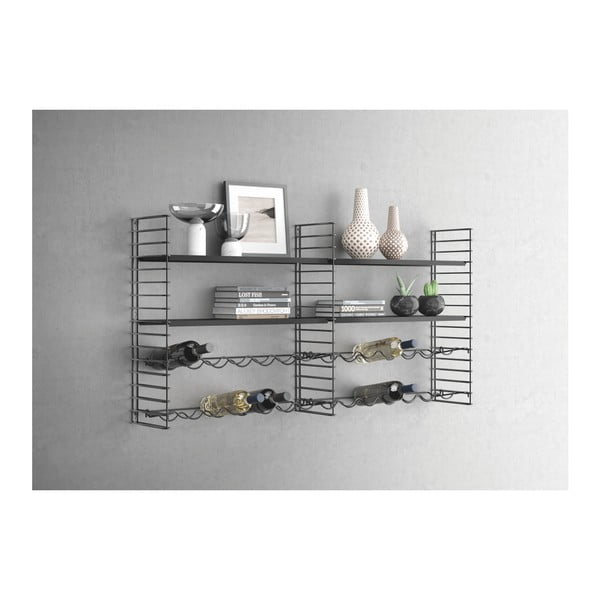 Nástenný regál so stojanom na fľaše Metaltex-image-2