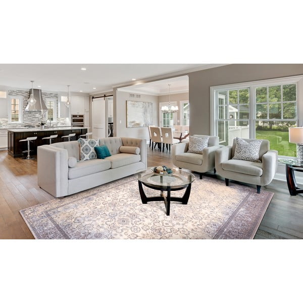 Krémovobiely vlnený koberec 200x300 cm Jennifer – Agnella-image-1