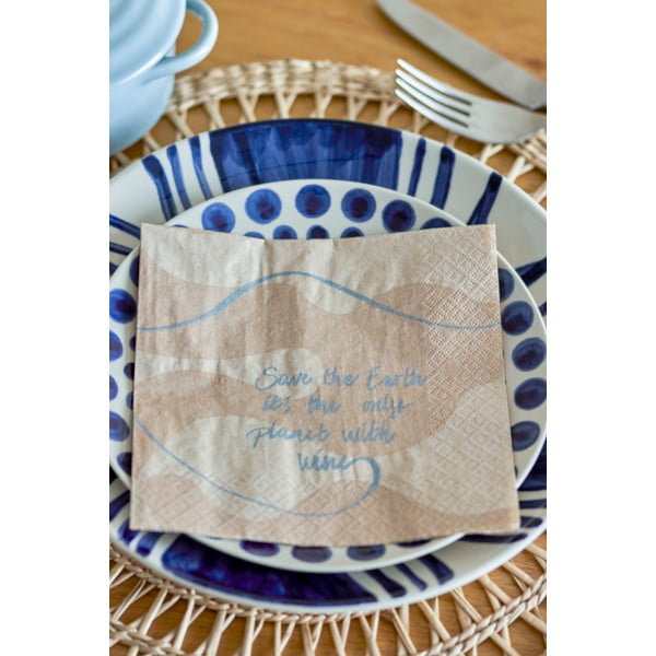 Papierové obrúsky v súprave 20 ks Earth – Bloomingville-image-1