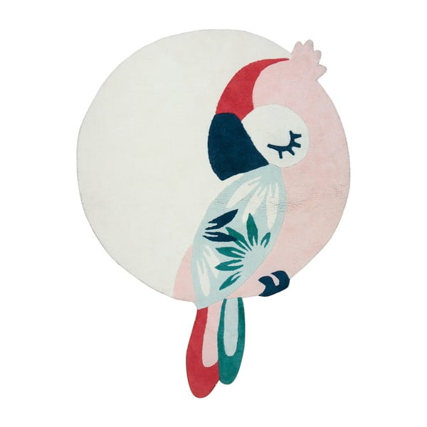 Detský koberec ø 120 cm Tropical Parrot – Lilipinso