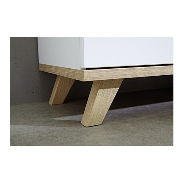 Biela trojdverová komoda so zásuvkami Germania Oslo-image-4