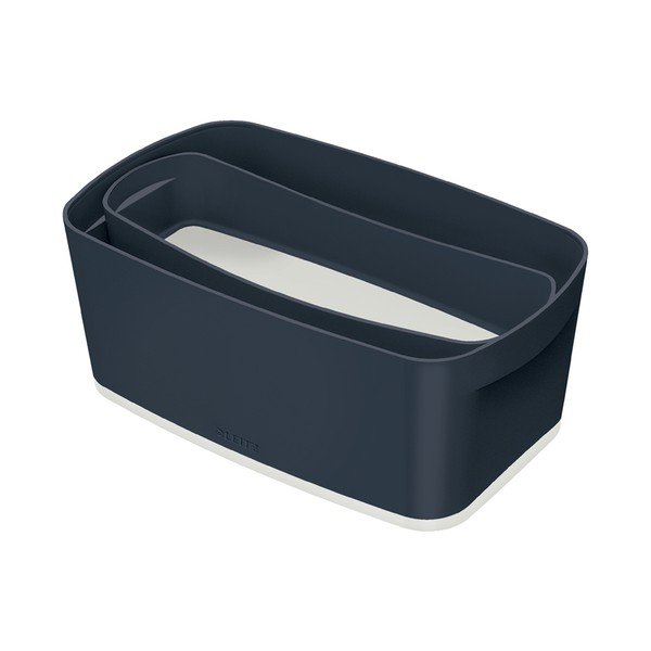 Sivá úložná škatuľa s vekom Leitz Cosy, objem 5 l-image-4