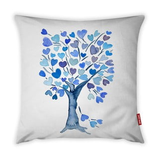 Obliečka na vankúš Vitaus Love Tree Azul, 43 × 43 cm