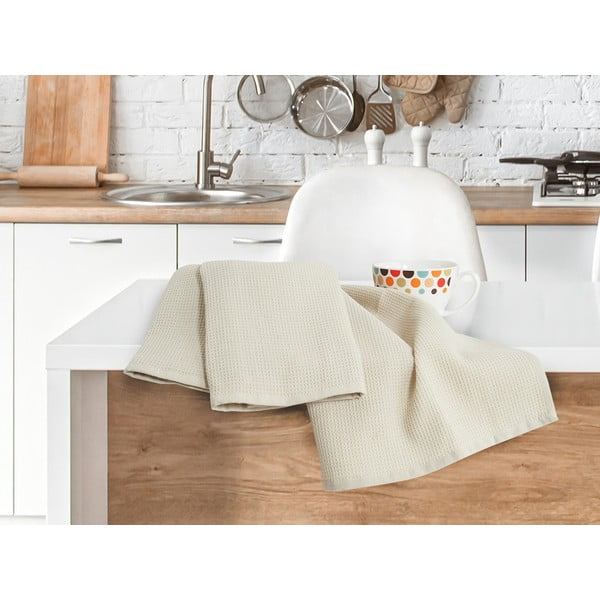 Bavlnené utierky v súprave 3 ks 40x60 cm Wafle – B.E.S.-image-2