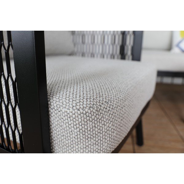 Sivé kovové záhradné kreslo Edinburgh Duo – Rojaplast-image-1