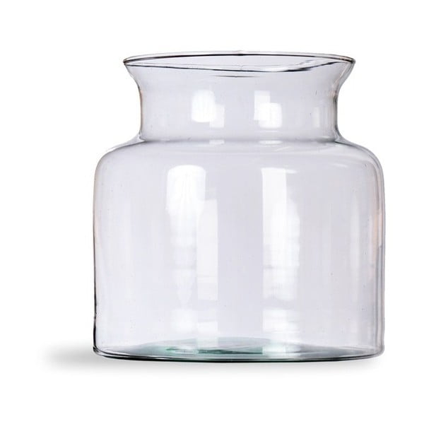 Váza z ručne fúkaného recyklovaného skla Garden Trading Broadwell, výška 25 cm