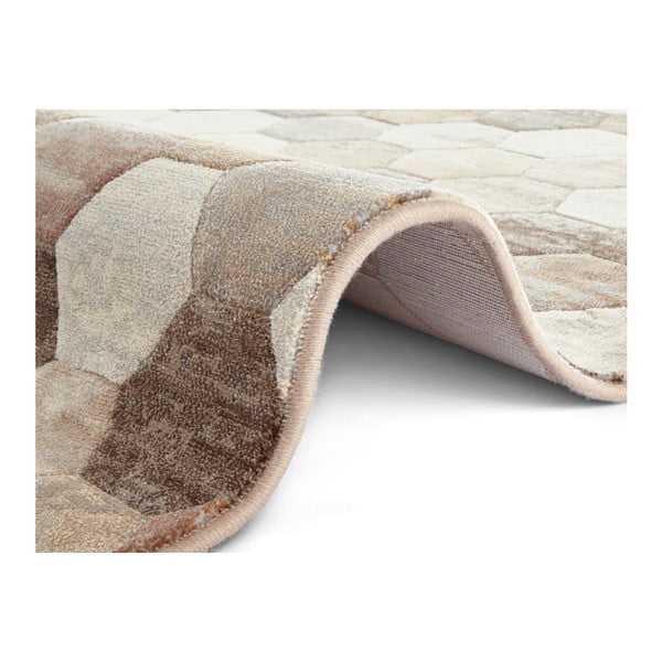 Hnedo-krémový koberec Elle Decoration Arty Manosque, 80 × 150 cm-image-2