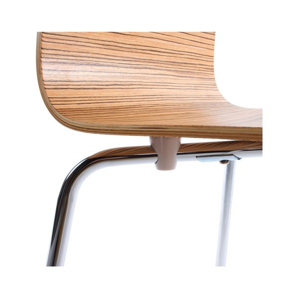 Jedálenský stolička so sedadlom v dekóre svetlého dreva Kokoon Classic Zebrano-image-4