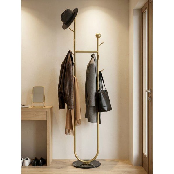 Kovový vešiak v zlatej farbe 40x175 cm Axi – Mauro Ferretti-image-1