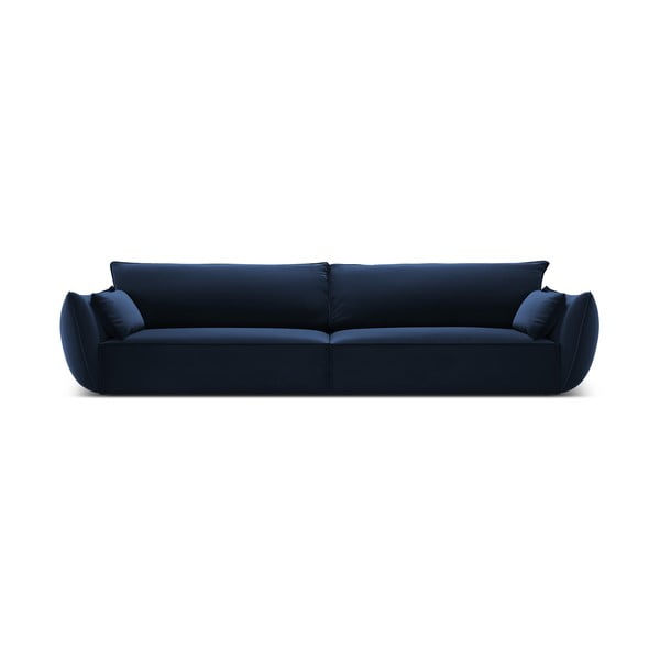 Tmavomodrá zamatová pohovka 248 cm Vanda – Mazzini Sofas