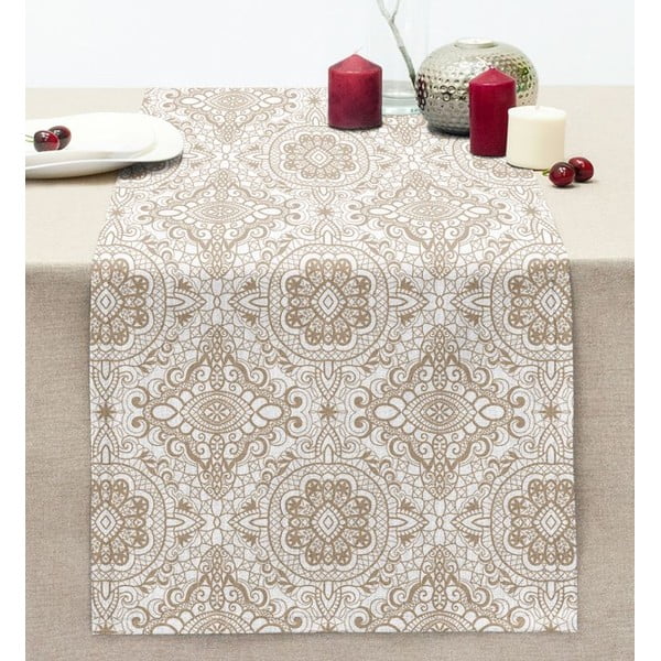 Behúň na stôl 40x130 cm Beige Mandala – Mila Home-image-2