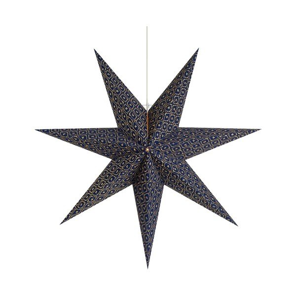 Tmavomodrá závesná vianočná svetelná dekorácia Baroque – Markslöjd