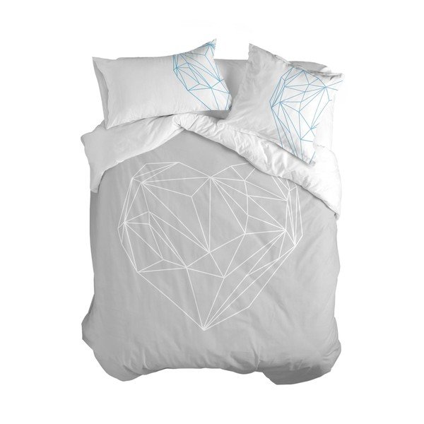 Bavlnená obliečka na paplón Blanc Heart, 200 × 200 cm-image-2