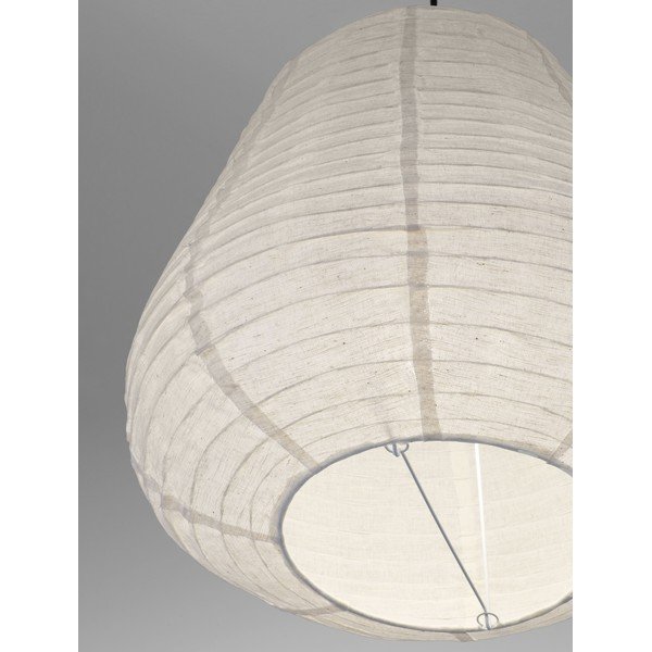 Biele ľanové závesné svietidlo ø 50 cm Linnet – Nova Luce-image-2