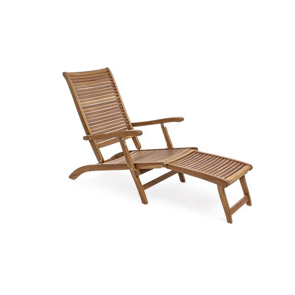 Drevené záhradné ležadlo v prírodnej farbe Noemi – Bizzotto