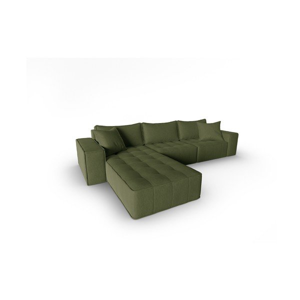Zelená rohová pohovka (ľavý roh) Mike – Micadoni Home-image-3