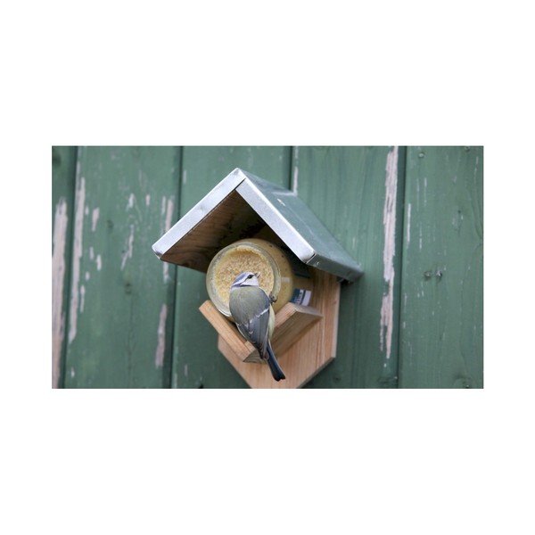 Nástenné kŕmidlo z borovicového dreva Esschert Design, výška 19,5 cm-image-1