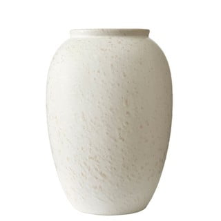 Krémovobiela kameninová váza Bitz, výška 25 cm