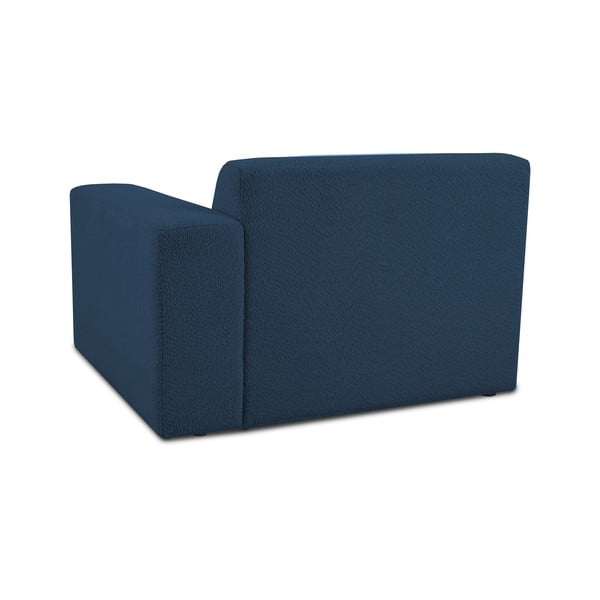 Tmavomodrý modul pohovky z textílie buklé (pravý roh) Roxy – Scandic-image-2