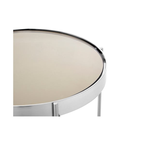 Okrúhly odkladací stolík so sklenenou doskou ø 33 cm Allure – Premier Housewares-image-2